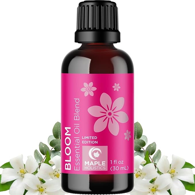 Floral Essential Oil Blend for Diffuser - Flower Essential Oil for Diffusers Baths Candles Soaps & DIYs with Pure Undiluted Jasmine Chamomile Geranium & More - Sweet Uplifting Aromatherapy Blend - Bloomnest