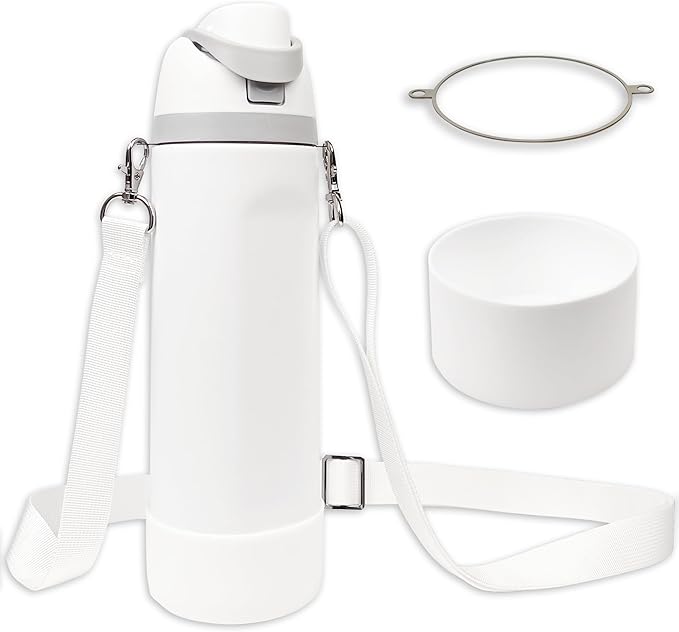 Silicone Boot Set for Owala Water Bottle 24 oz, 32 oz, 40 oz - Includes Non-Slip Sleeve, Shoulder Strap & Handle Strap, Perfect Owala Accessories, Fits Owala Tumbler, Owala FreeSip, Candy Coated SITKOL
