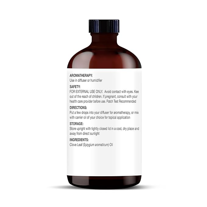 Majestic Pure Clove Essential Oil with Glass Dropper - Huge 4 Fl Oz - 100% Pure and Natural Clove Oil - Premium Grade Essential Oils for Diffuser, Aromatherapy, Soap and Candle Making - Bloomnest