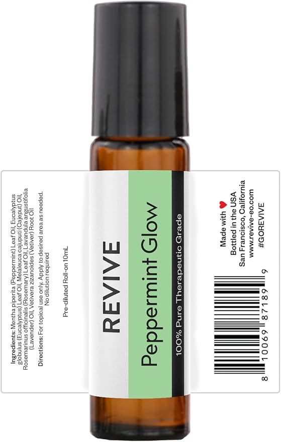 Top 6 Roll-Ons Kit by Revive Essential Oils - 100% Pure Therapeutic Grade, For Diffuser, Humidifier, Massage, Aromatherapy, Skin & Hair Care - Cruelty Free - Unrefined Oils With No Fillers. - Bloomnest