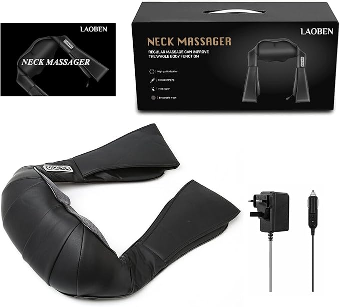 Neck and Shoulder Massager with Heat, Shiatsu Neck Massager for Neck and Shoulder Massage, Neck and Back Massager for Office & Home Use, Birthday Gifts