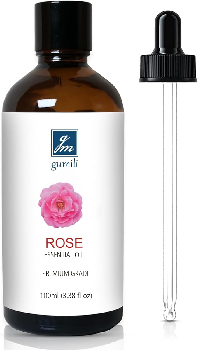 Rose Essential Oil, Home Fragrance Scent Oil for Diffuser, Skin, Hair, Candle, Soap, Dryer Balls, Laundry - 3.38 oz/100ml - Bloomnest