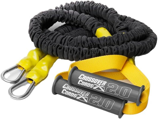 Crossover Cords - Shoulder Resistance/Exercise Bands - Perfect for Warmups, Arm Care, Rotator Cuff Exercise or Physical Rehab from Injury - One Set of 2 Cords - Crossover Symmetry - Bloomnest