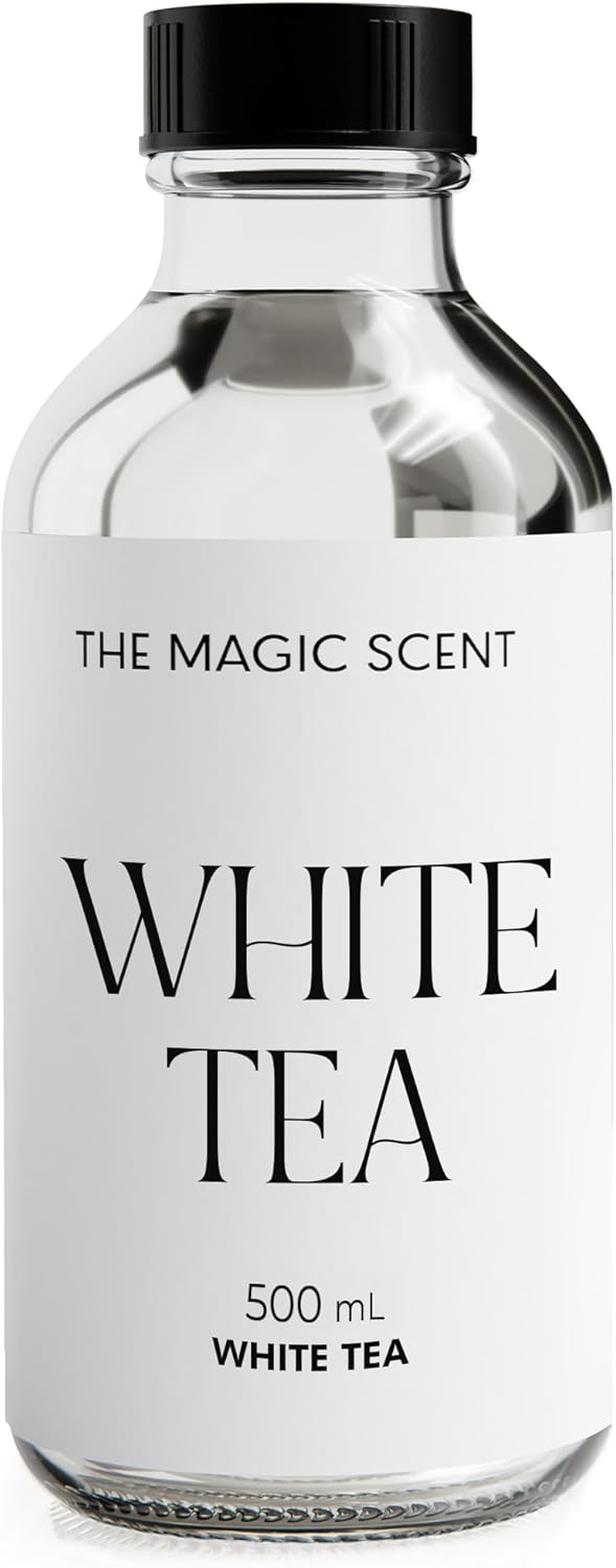 The Magic Scent White Tea Diffuser Oil - Hotel & Home Luxury Scents - Diffuser Oil Scents for Home Designed for Use in All Diffusers - 16.9 fl oz, 500 mL