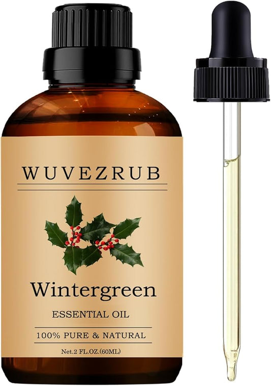 Wintergreen Essential Oils, 60ML Pure and Natural Essential Oil for Aromatherapy Diffuser - Wintergreen /2 Fl Oz - Bloomnest