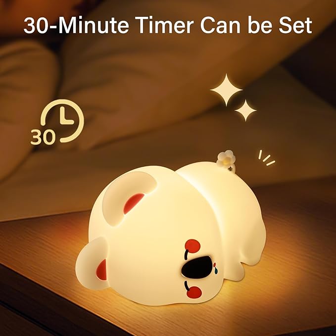 Koala Night Light for Kids Nursery - Cute Silicone Animal Baby Light with 3-Level Dimmable LED, Portable Toddler Sleep Lamp for Bedroom, Breastfeeding, Kids Room, Funny Xmas Birthday Gifts - Bloomnest
