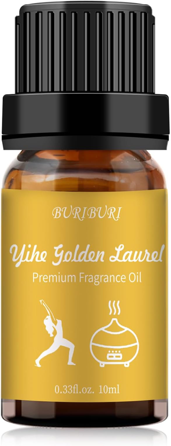 BURIBURI Hotel Scent Essential Oil, Lifestyle Hotel Collection Fragrance Aromatherapy Oil Blends, Air Freshener Hotel Collection Diffuser Oil - Yihe Golden Laurel BURIBURI