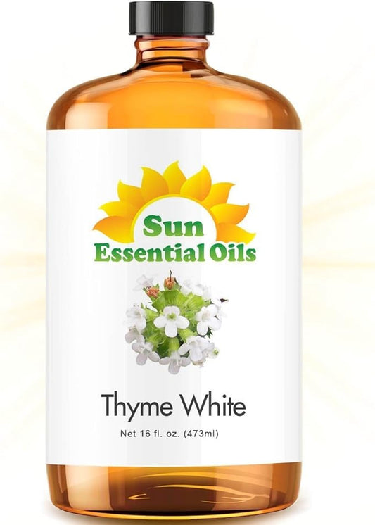 Sun Essential Oils Thyme Essential Oil 16oz for Aromatherapy Diffuser, Helps Fight Acne, Enhance Mood - Bloomnest