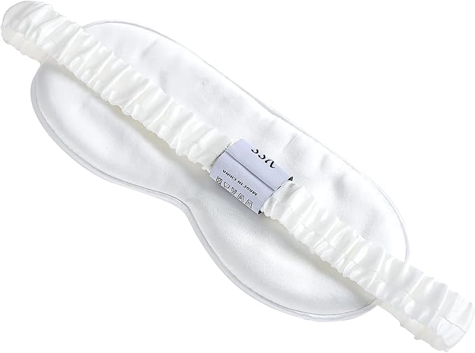 Silk Sleep Mask Light Blocking Luxury 100% Mulberry 19mm Silk Eye Mask Eye Cover Blindfold Ultra Soft Light & Comfy Anti Aging Skin Care with Travel Bag Gift Package - Bloomnest