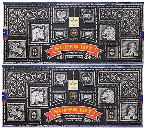 Satya Superhit 200 gram Incense Sticks for Positivity, Meditation, Relaxation, Yoga, Healing Giftbrit