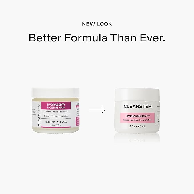 CLEARSTEM HYDRABERRY Hydrating Face Mask for Women - Night Mask for Sleeping for Women with Ceramides, Arnica & Magnesium PCA - Overnight Mask for Evening Hydration to Nourish & Protect Skin Barrier - Bloomnest