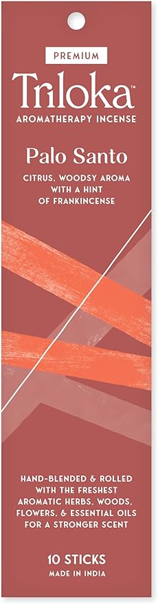 Triloka Palo Santo Premium Incense, 10 Sticks