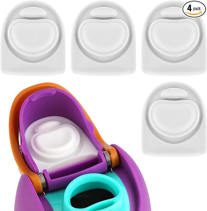 4pcs Replacement Stopper Seal Compatible with Owala FreeSip 24oz 32oz,Water Bottle Lid Insert Cap Silicone Seal Parts for Owala 16/19/24/32/40oz Spout Gasket Mouth piece Accessories F2 Frokolla