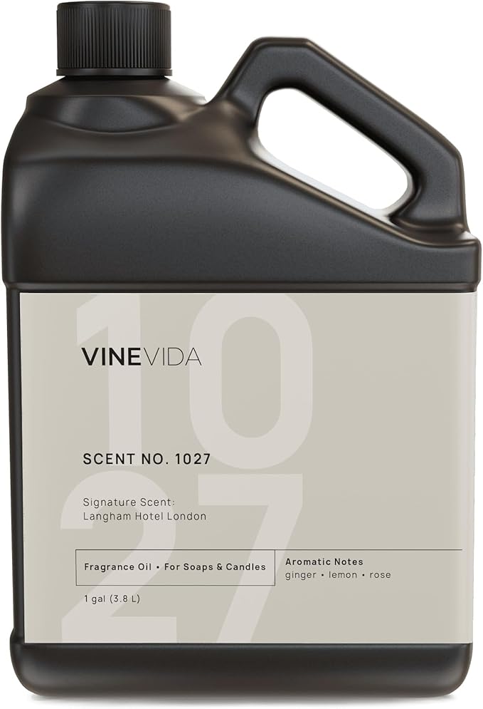 VINEVIDA Scent NO. 1027 Fragrance Oil for Cold Air Diffusers - 1 Gallon (8lbs) - Inspired by Langham Hotel London Fragrance - Hotel Scents for Home - Diffuser Oil VINEVIDA