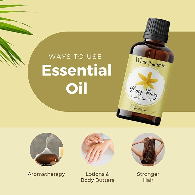 Organic Ylang Ylang Essential Oil - 100% Pure & Natural -Premium Therapeutic Grade with Premium Glass Dropper - Undiluted Natural/Homeopathic Aromatherapy Scented, Great for DIY Soap Making, Massage - Bloomnest