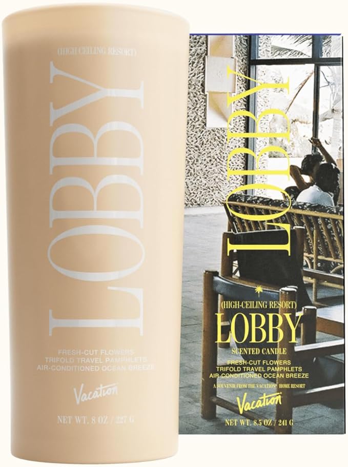 Vacation High Ceiling Resort Lobby Candle, Luxury Floral Candle with Bergamot, Cedar & Musk, Premium Gift for Home Decor & Hotel Lovers - Bloomnest