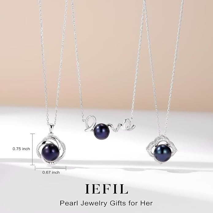 Iefil Valentines Day Gifts for Her - 10-11mm Fresh Water Pearl Necklace, Anniversary Birthday Gifts for Wife Girlfriend | Pearl Necklaces Gift for Her - Bloomnest