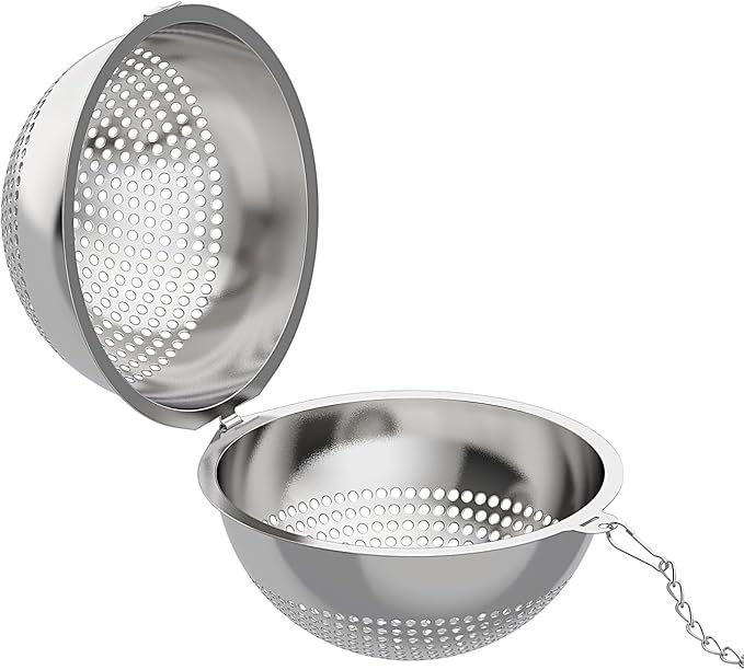 Food Grade 304 Stainless Steel Mesh Tea Ball 2.1 Inch Tea Infuser Strainer Filter Diffuser for Loose Tea - Bloomnest