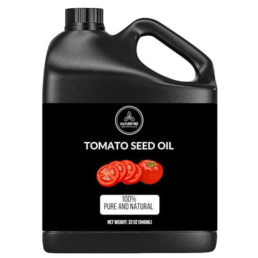 Naturevibe Botanicals Tomato Oil 32 Ounces | 100% Pure and Natural | Great for Skin Care and Hair Care - Bloomnest