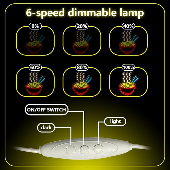 Ramen Neon Sign, Japanese Anime Led Neon Lights for Wall Decor Noodle Neon Signs for Restaurant Ramen Shop Store Kitchen Home Dinning Room USB Powered(14.2"*11.6") - Bloomnest