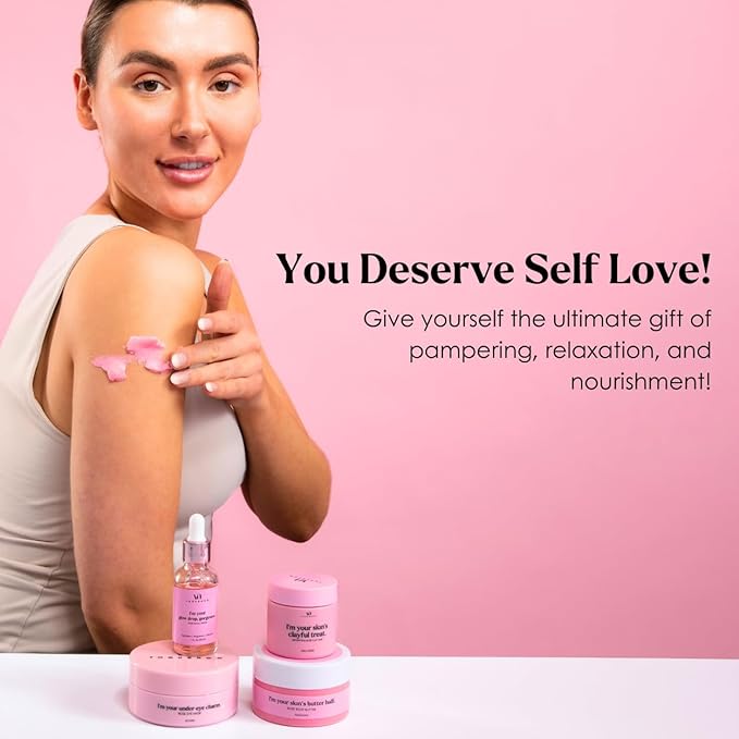 Spa Gifts for Women - Valentines Gift (Set of 8) - Premium Self Care Spa Kit- Bath, Skin Care Sets & Self Care Items - Pampering Valentine Gifts for Women, Spa Gift Basket, Galentines Day Gifts - Bloomnest