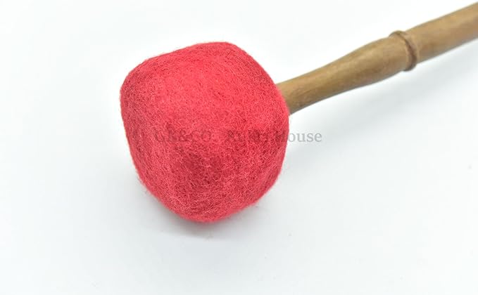 11 Inches Tibetan Singing Bowl Mallet Wooden Felt Striker Sound Bowl Meditation Mallet Sound Bowl Stick Meditation Yoga Tibetan sound bowl mallet (11 Inches) - Bloomnest