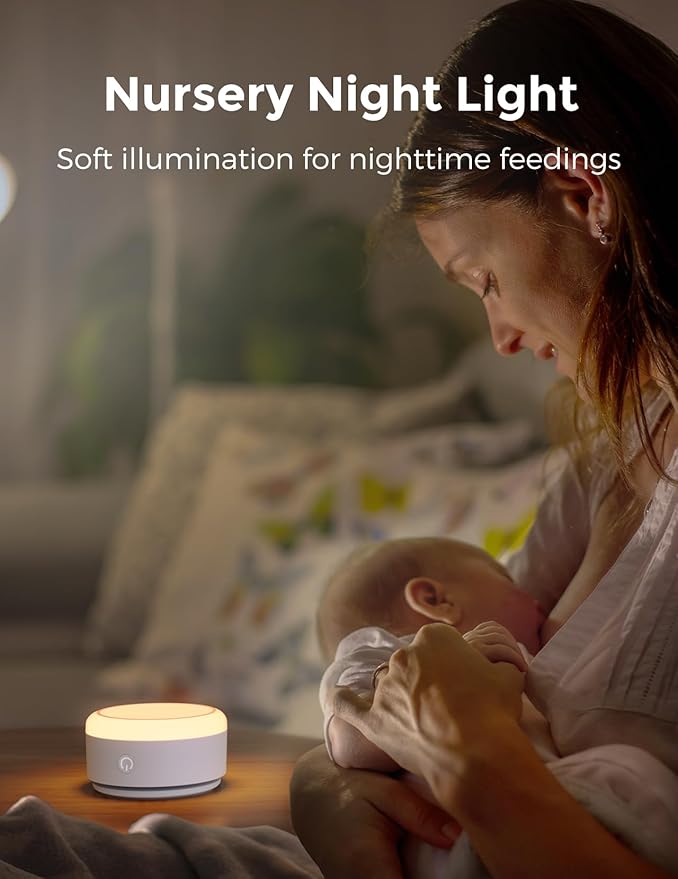 Momcozy Sound Machine for Baby-20 Soothing Sounds & Touch Warm Light Portable White Noise for Kids & Adults for Sleeping Timer and Memory | Ideal Travel Companion & Nursery Must-Have - Bloomnest