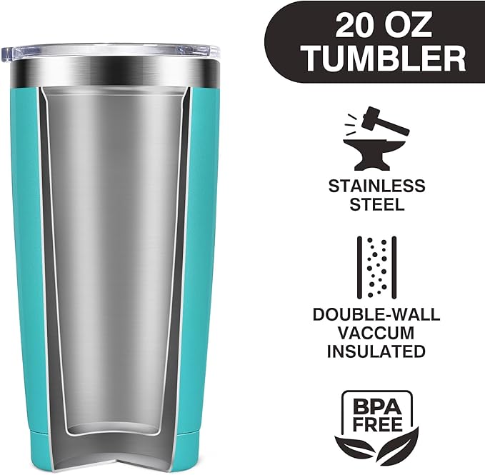 Fun Birthday Gifts for Women - I Came I Saw Coffee Mug Drinking Cups for Elderly Senior Citizen - 40, 50, 60, 70 Year Old Gag Gift for Female Her, 20oz Stainless Steel Insulated Tumbler - Bloomnest