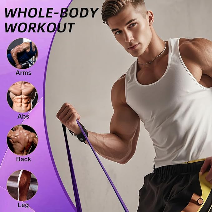 WHATAFIT Resistance Bands, Pull Up Assistance Bands, Exercise Bands, Workout Bands Set for Men and Women Home Fitness, Body Stretching, Strength Training, Physical Therapy - Bloomnest
