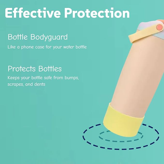 Silicone Boots Compatible with Owala 30oz & 40oz FreeSip Sway Bottles – Non-Slip, Scratch-Resistant Protective Sleeve KPWIN