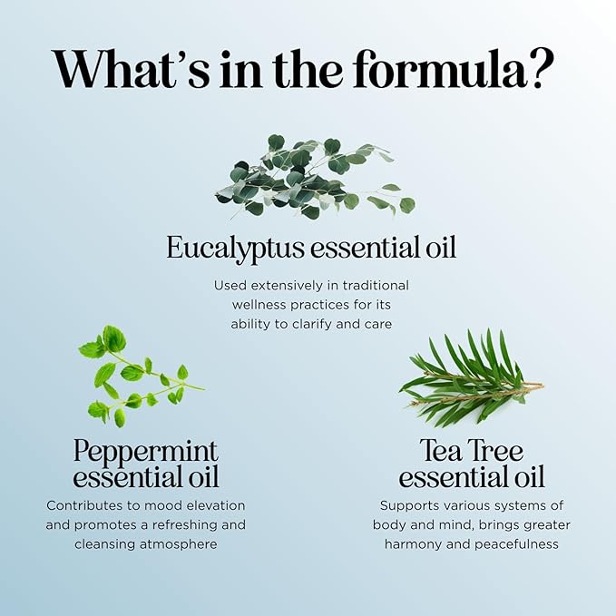 Breathe Essential Oil for Diffuser - Invigorating and Refreshing Breathe Essential Oil Blend with Eucalyptus Peppermint Tea Tree and Mint for Diffusers for Home and Shower Aromatherapy (1 Fl Oz) - Bloomnest