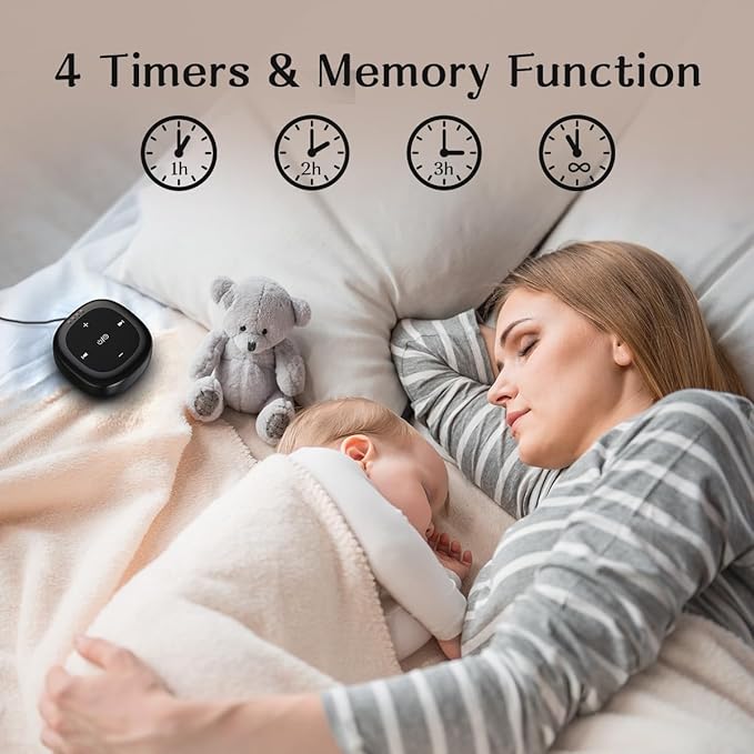 White Noise Sound Machine with 30 Soothing Sounds 36 Adjustable Volume Brown Noise Sound Machines for Sleep Office Privacy Bedroom 4 Timers Memory Function Sleep Sound Machine Baby Adult Elderly Care - Bloomnest