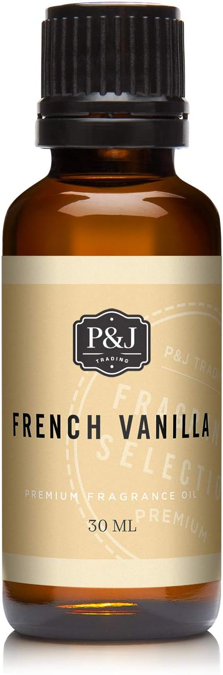 P&J Trading Fragrance Oil | French Vanilla Oil 30ml - Candle Scents for Candle Making, Freshie Scents, Soap Making Supplies, Diffuser Oil Scents PJTrading
