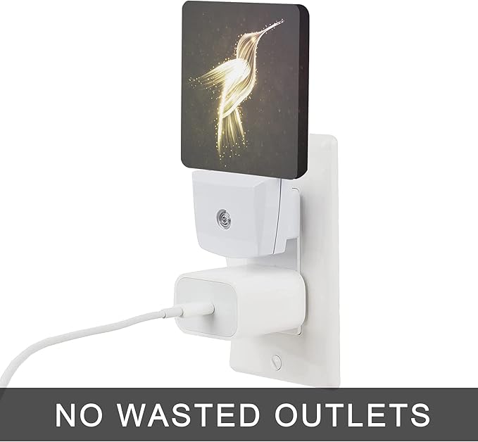 Hummingbird Night Light,Night Lights 0.5W Sleep Friendly for Women/Men Led Night Light Dusk to Dawn Sensor Nightlight for Stairway/Hallway/Kitchen - Bloomnest