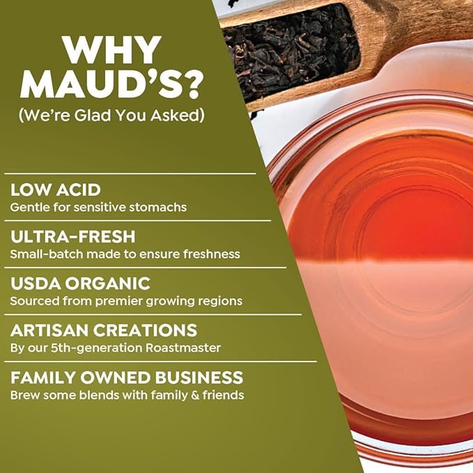 Maud's Organic Decaf Chai Tea Pods, 24 ct, Recyclable Single Serve Tea Pods – 100% Gourmet Blended Tea Leaves, Compatible with Keurig K Cups Maker - Bloomnest