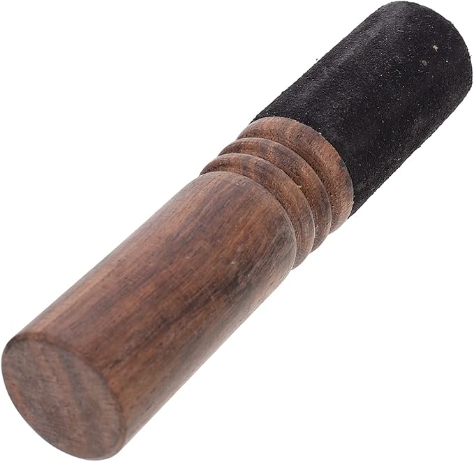 minkissy Nepalese Handmade Sound Bowl Rod Music Therapy Mallet for Meditation Durable Wooden Stick with Unique Handle Design Singing Bowl Accessory for Peaceful - Bloomnest
