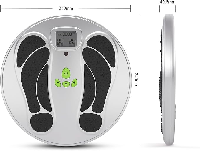 FDA Cleared - EMS Foot Massager for Neuropathy & Pain Relief, PMS/TENS Foot Leg Stimulator for Circulation & Muscle Relaxation, Electric Feet Massager for Neuropathy, Gifts for Family Dad Mun Elder - Bloomnest