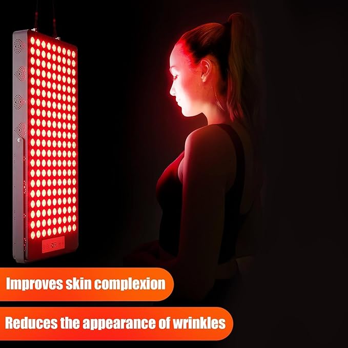 2025 Red Light Therapy Device, Red 660nm & Near Infrared 850nm, Full-Body Light Therapy Panels for Face with Pain, Skin, Recovery, Sleep, Performance iPlantop