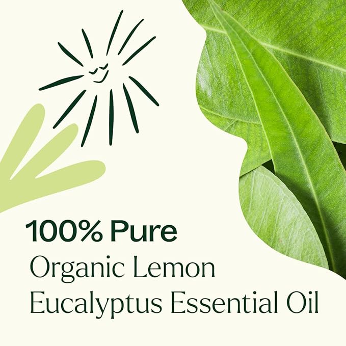 Plant Therapy Organic Lemon Eucalyptus Essential Oil 100% Pure, USDA Certified Organic, Undiluted, Natural Aromatherapy, Therapeutic Grade 10 mL (1/3 oz) - Bloomnest
