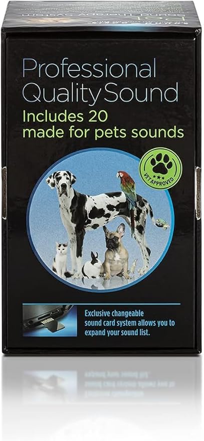 Sound Oasis Pet Bluetooth Sound Machine, 20 Dr Developed Calming Sounds to Soothe, Relax, Separation, Anxiety, Stress Relief, Sleep for Canine, Puppy, Dog, Cat for Storms, Fireworks, Barking, Travel - Bloomnest