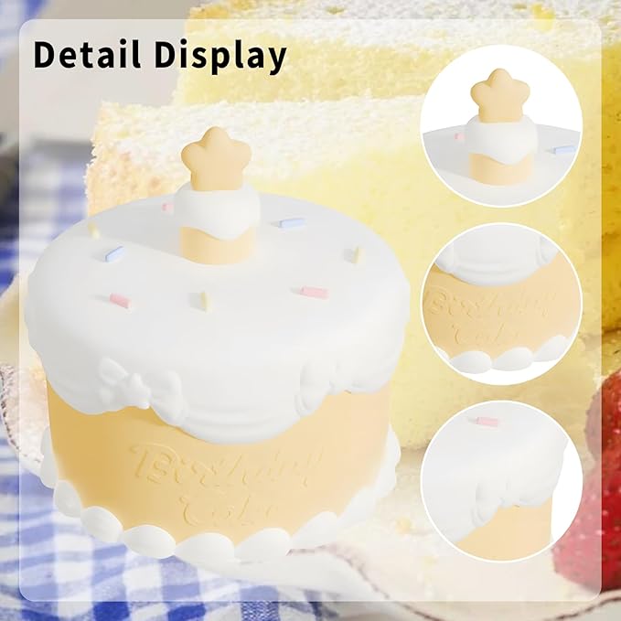 Birthday Gift Light with 3D Card,Silicone Night Light for Kids USB Rechargeable Cute Lamps Timer Setting Safe Bedside Lamp Gift for Girls New Year Chirstmas Thanksgiving Day - Bloomnest