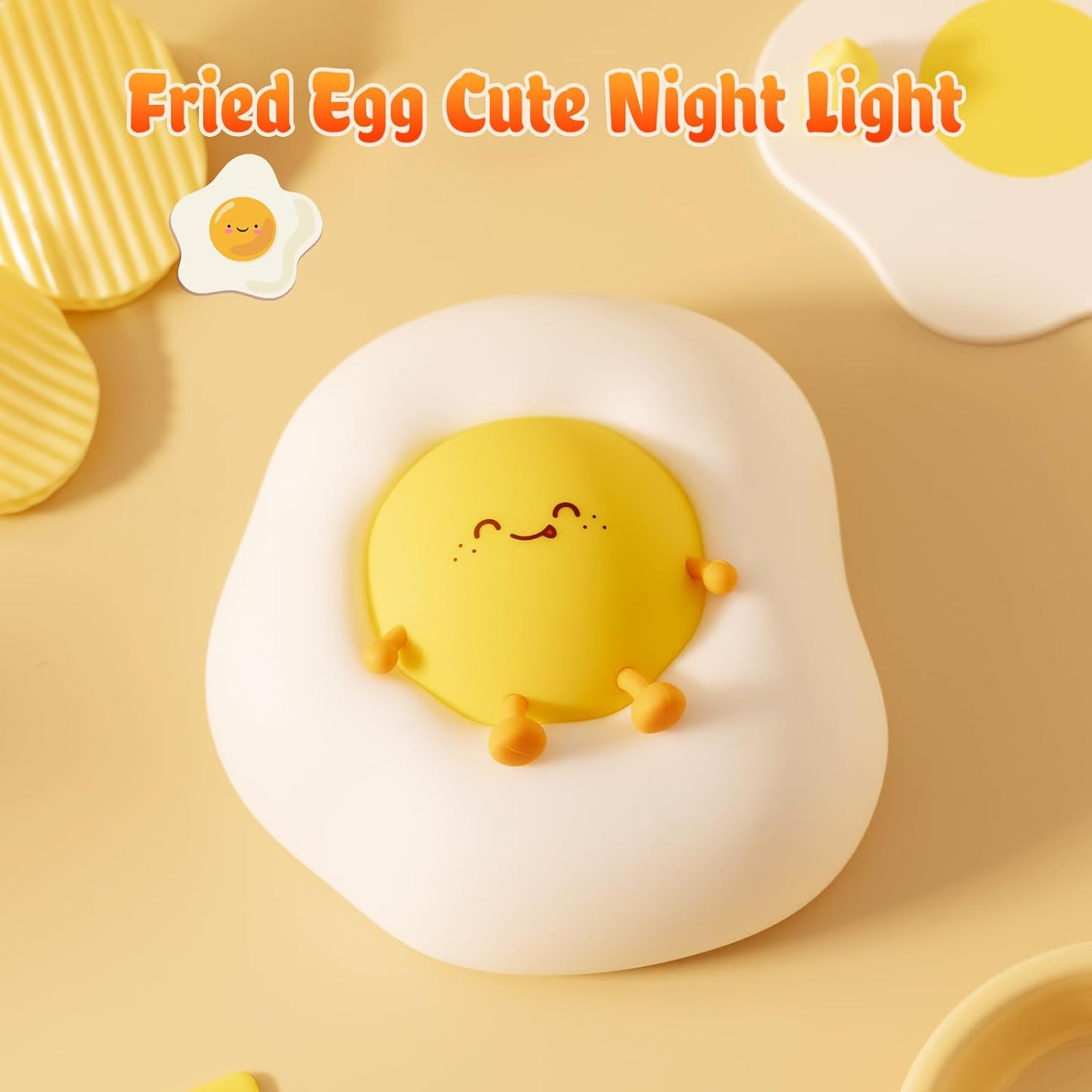 Egg Night Light for Kids,Toddler, Baby Nursery, Cute Nightlight Silicone Lamp for Sleeping Companion, Auto Off 30Min Timer, Cordless Rechargeable Battery