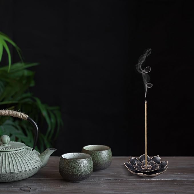 60 Pcs Bulk Lotus Incense Holder for Stick 2.28 inches Incense Burner Ash Catcher Indian Return Gifts for Pooja Home Fragrance Yoga SPA Sauna Bedroom - Bloomnest