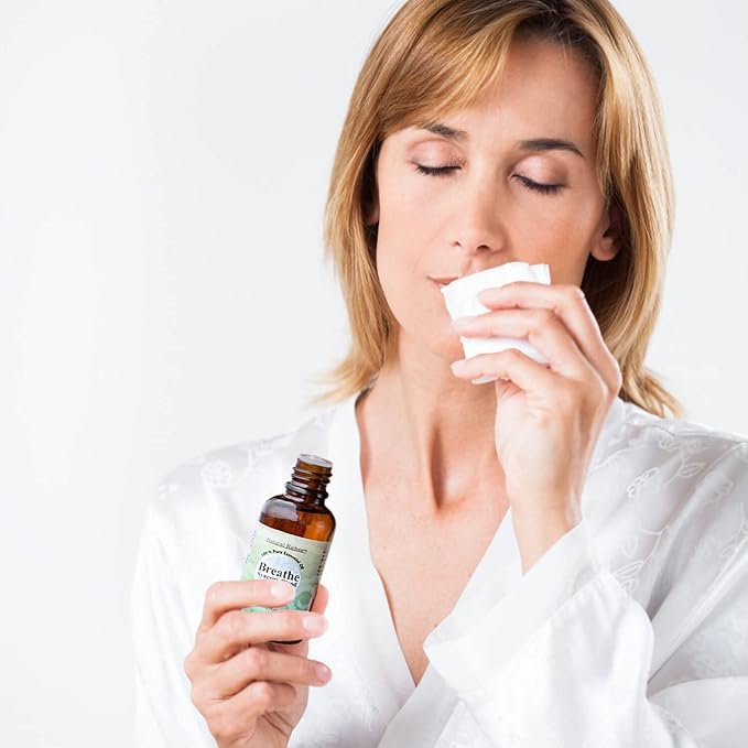 Natural Riches Breathe Essential Oil Blend Breathe Easy with Peppermint Eucalyptus Tea Tree Lemon Cardamom Pine Needle Essential Oils - 30 ml - Bloomnest