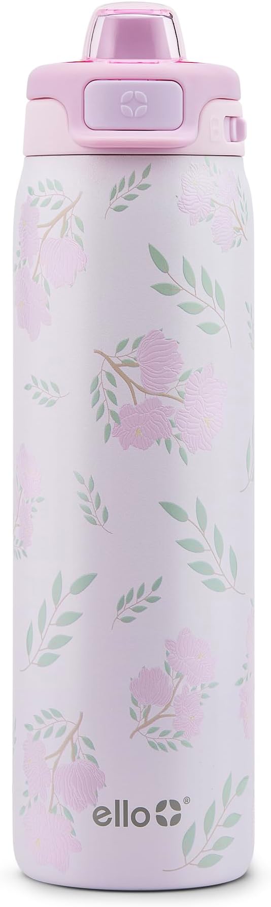 Ello Pop & Fill Insulated Stainless Steel Water Bottle with Quick Fill Lid, Leakproof Locking, Sip or Chug Spout, BPA-Free, Double Wall Vacuum Insulated for Sports, Travel & School- 22oz / 32oz / 40oz Ello