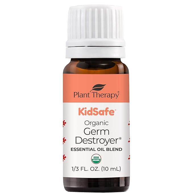 Plant Therapy KidSafe Organic Destroyer Essential Oil Blend 10 mL (1/3 oz) 100% Pure, Undiluted, Therapeutic Grade PlantTherapy