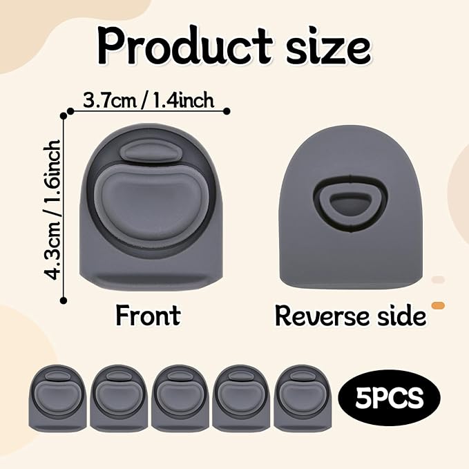 5pcs Replacement Stopper Seal Compatible with Owala FreeSip 24oz 32oz,Water Bottle Lid Insert Cap Rubber Seal Parts for Owala 16/19/24/32/40oz Spout Gasket Mouth piece Accessories F1 Frokolla