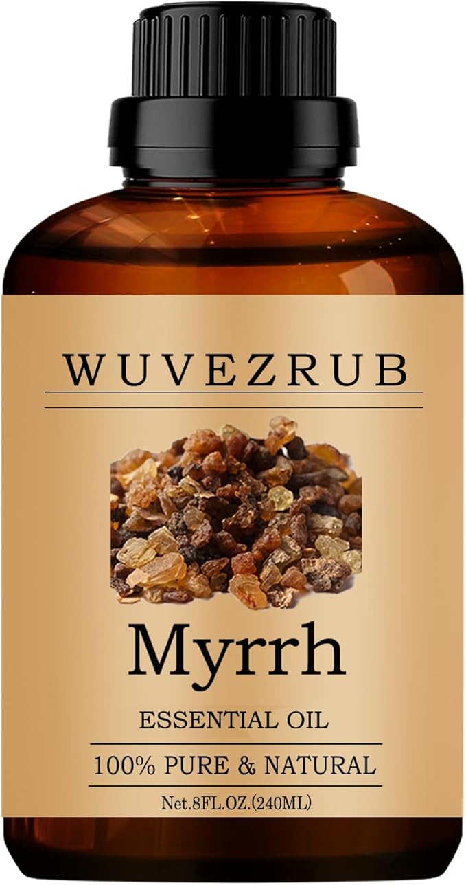 Myrrh Essential Oil - 240ML Pure and Natural for Aromatherapy Diffuser - 8 Fl Oz WUVEZRUB