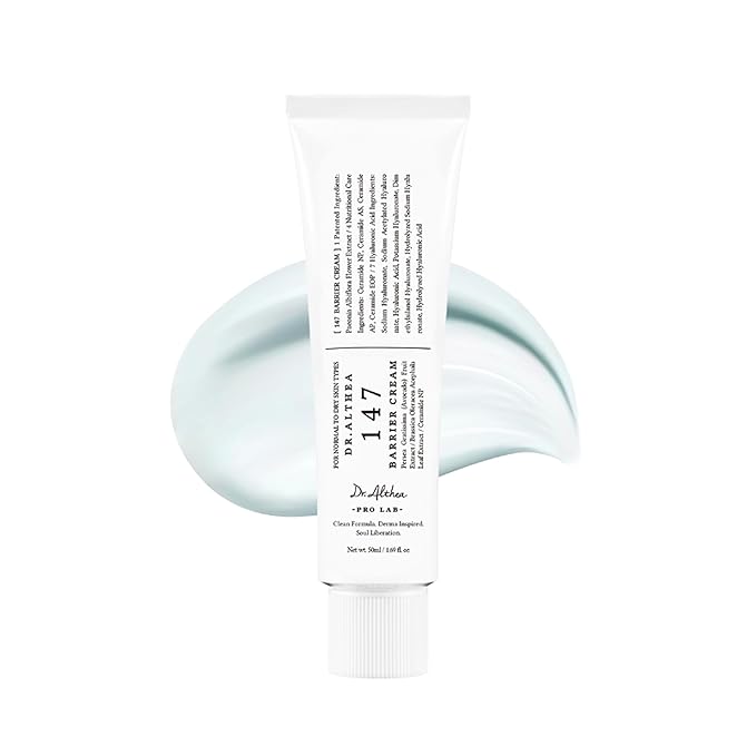 Dr.Althea 147 Barrier Cream | Daily Skin Barrier Care | Deep Hydrating with Hyaluronic Acid & Ceramides | Korean Vegan Skincare for All Skin Types | 1.7 Fl Oz - Bloomnest