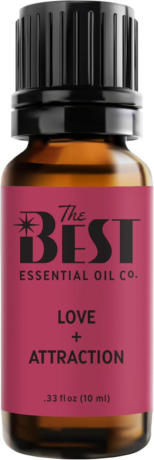 The Best Love + Attraction Essential Oil Blend- Premium Grade- 100% Pure & Natural for Aromatherapy, Diffuser, Spa, Massage, Air Freshener- 10 ml (.33 fl oz) - Bloomnest